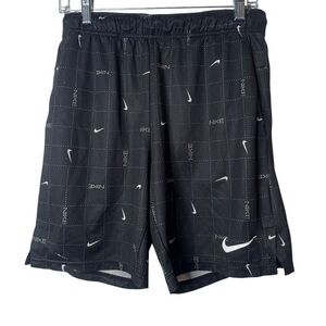 Youth Nike Black and Gray Athletic Shorts